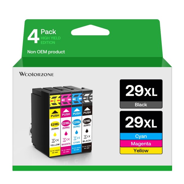 WCOLORZONE Ersatz für Epson 29 XL Druckerpatronen...